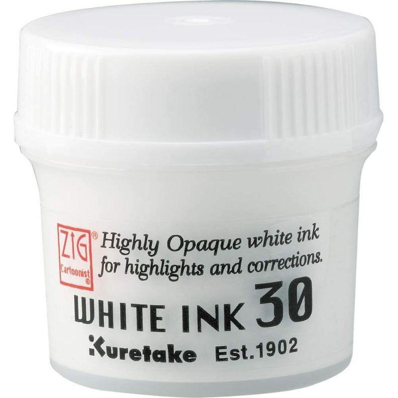 

Kuretake ZIG CARTOONIST WHITE INK 30 ml