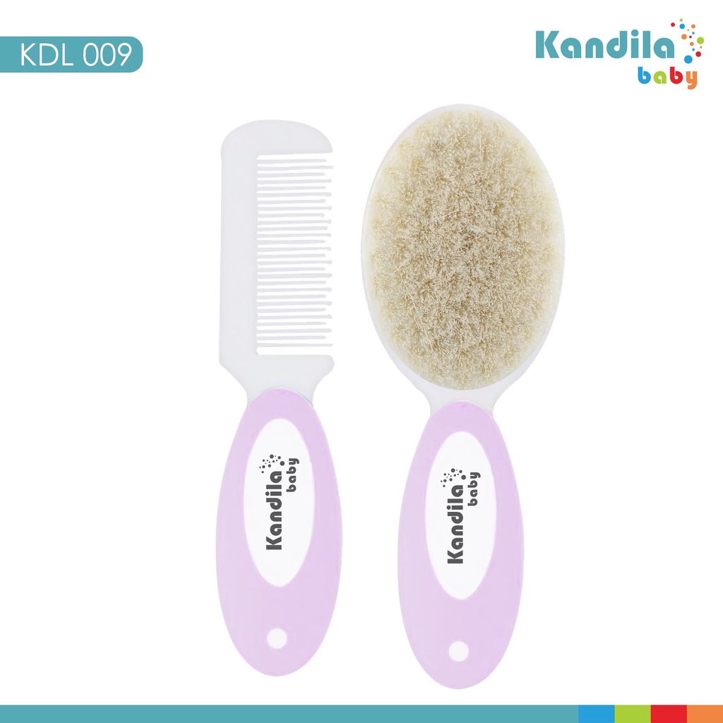 Kandila Baby Comb &amp; Brush Set Sikat dan Sisir Bayi Set KDL 009