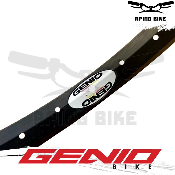 Velg Alloy Genio 20 36H Hitam Rims Sepeda Pelek Aloy Sepeda