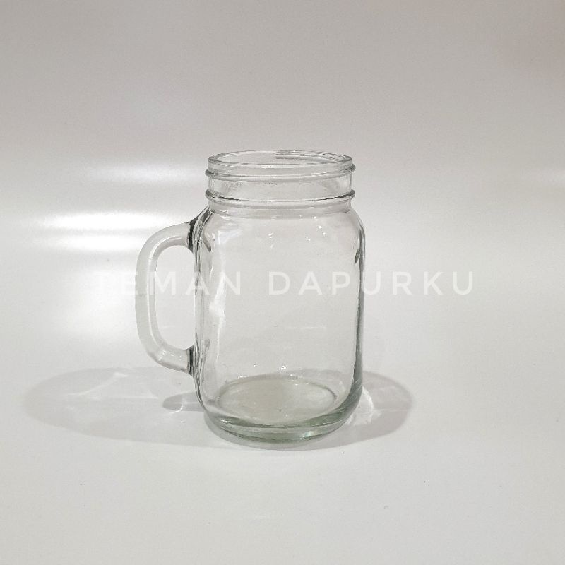 Jar / Gelas Kaca Cafe Tanpa Tutup (d. 5cm)