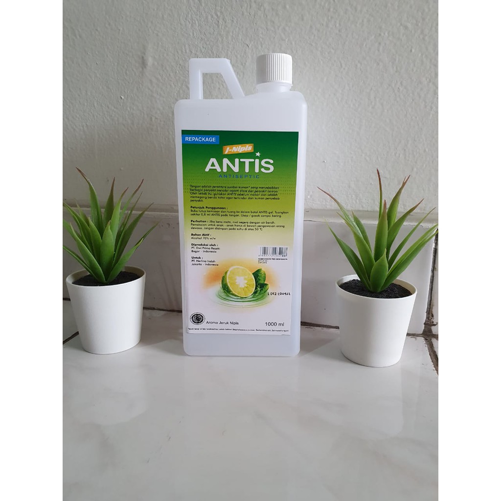Antis 1 Liter / Antis 1000 ml / Hand Sanitizer / Antiseptik tangan / Pembersih tangan anti kuman