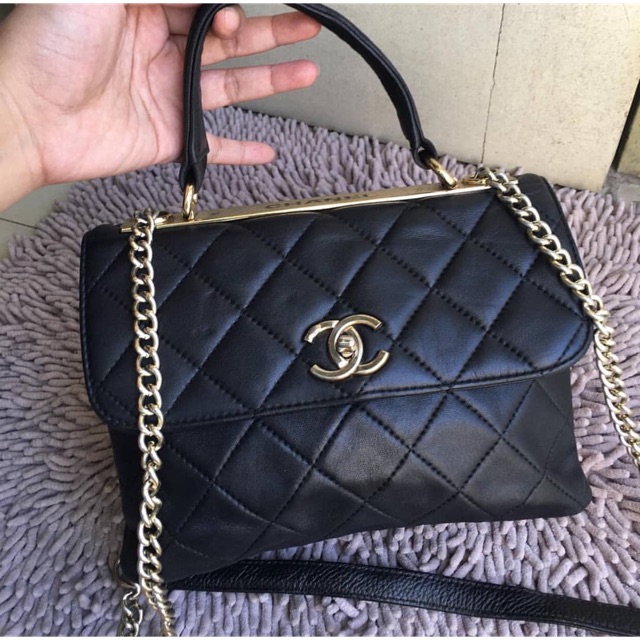 Tas chanel preloved ori leather