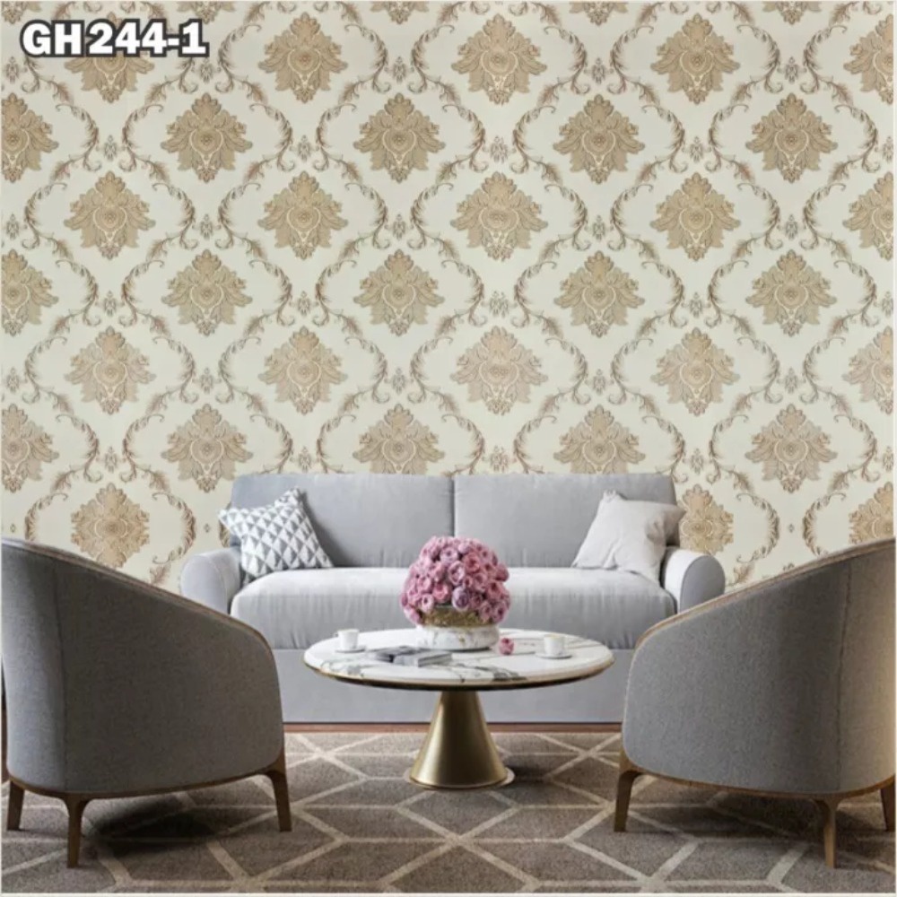 Wallpaper Dinding Karakter Hello Kitty Premium Size 45cm X 10 Meter Wallstiker Motif 3D Kotak Stiker Dinding Kamar Tidur Wallpaper Ruang Tamu HOME INTERIOR STORE-GH244-1