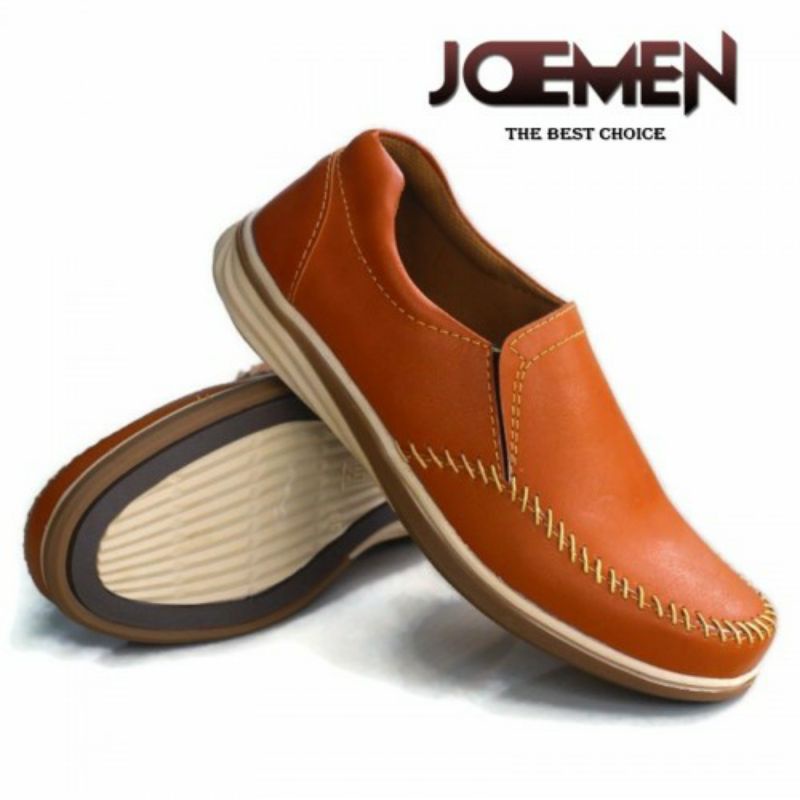 sepatu pria slip on joemen j 81 kasual santuy hight quality
