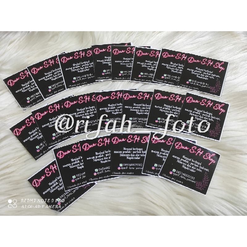 

stiker murah logo olshop isi 105lembar