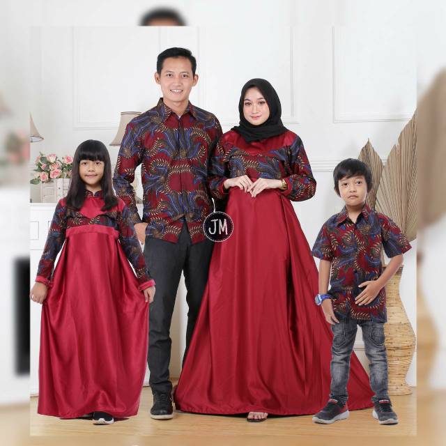 Baju batik couple keluarga