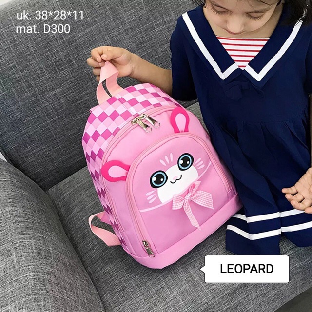 Backpack anak Ransel Lucu warna pastel candy PLAYGROUND MARMUT HAMTARO L’PARD