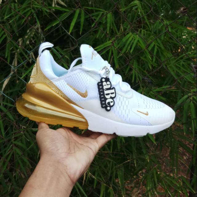 air max 270 react white gold