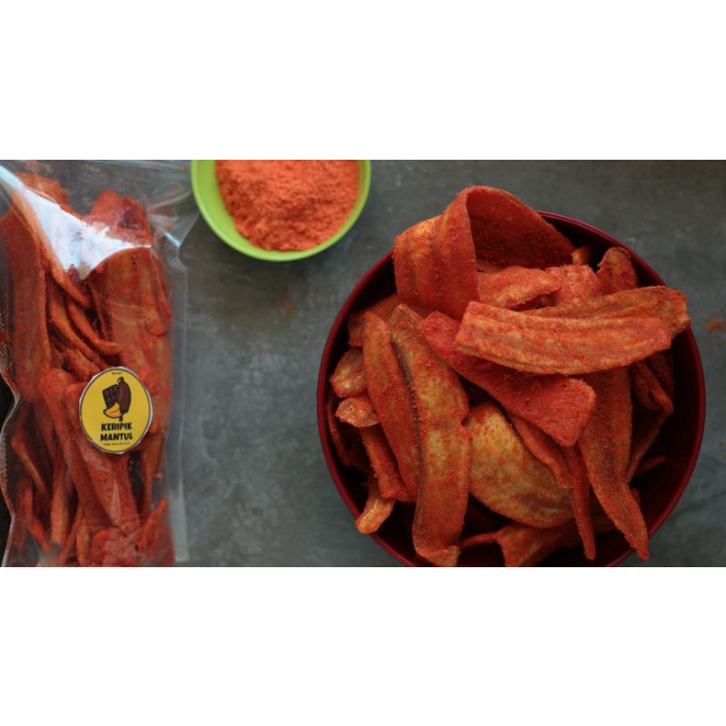 

Keripik Pisang Tanduk rasa Balado 100gram termurah!!