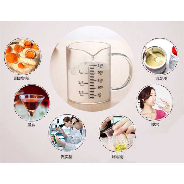 IDN MY HOME - HOMELIFE Cangkir Gelas Takar Ukur Measuring Cup Glass - GG-18