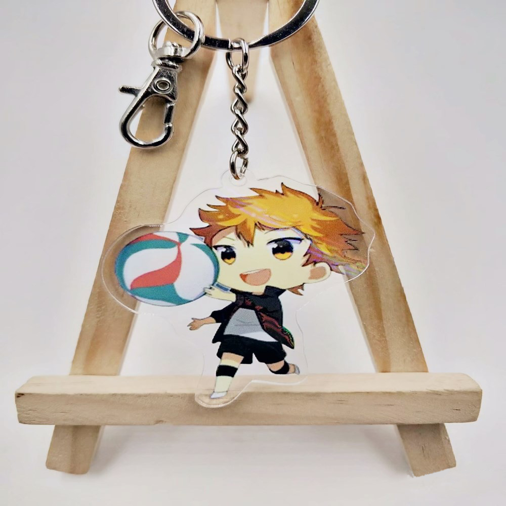 Anime Haikyuu Kageyama Hinata Kenma Kozume Acrylic Figure Keychain Decor Bag Pendant Collection Model Toys for Kids Gift