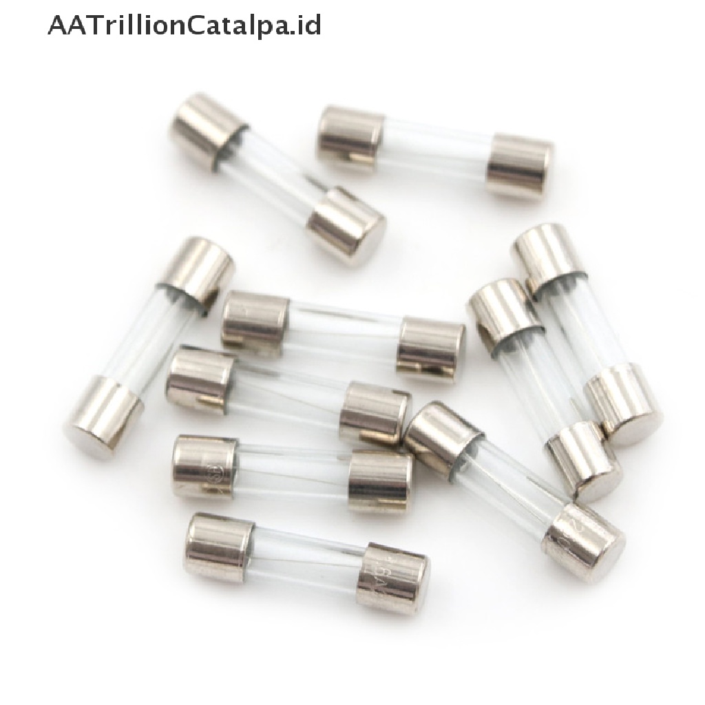 10 Pcs Tabung Kaca Fuse Ukuran 5mm x 20mm 1.6A T1.6A 250V 1.6A