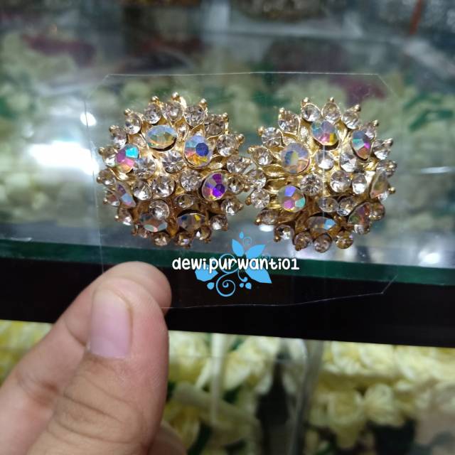 Giwang / Anting Jepit Pengantin Mewah