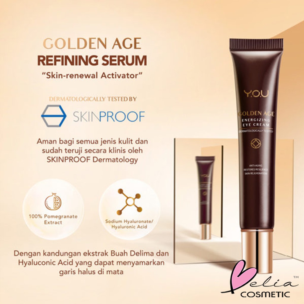 ❤ BELIA ❤  YOU Golden Age Series | Y.O.U Skin Care Essence Facial Wash Eye Day Night Serum Makeups