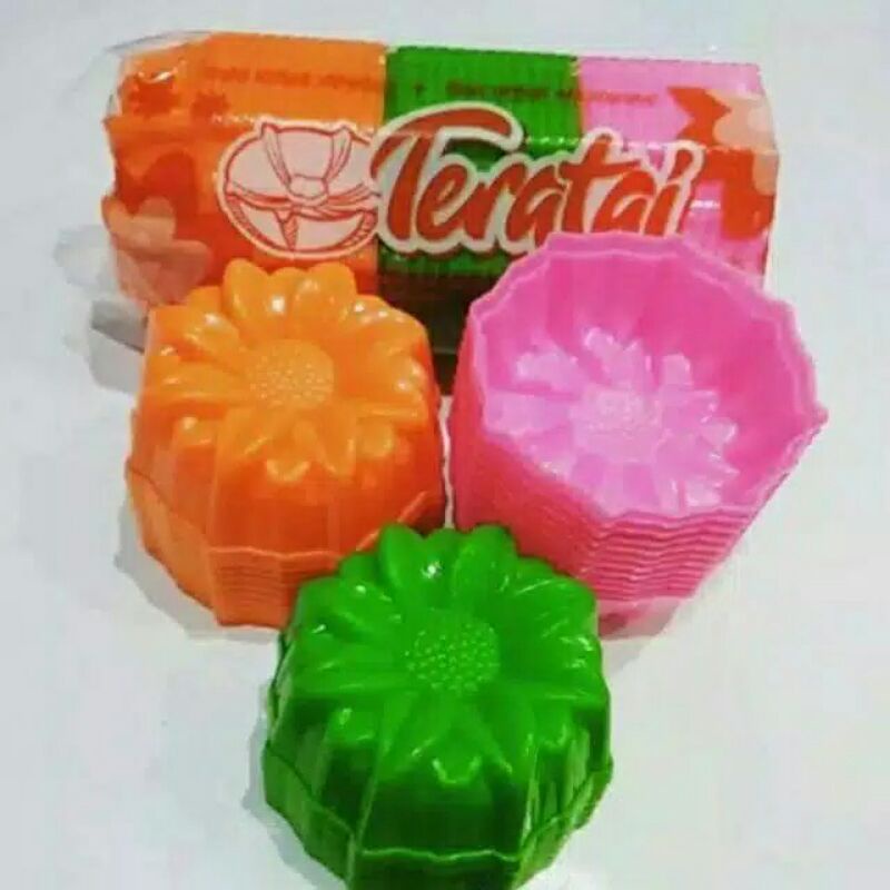 Cetakan kue / Cetakan agar agar jelly / Cetakan bunga teratai 12pcs