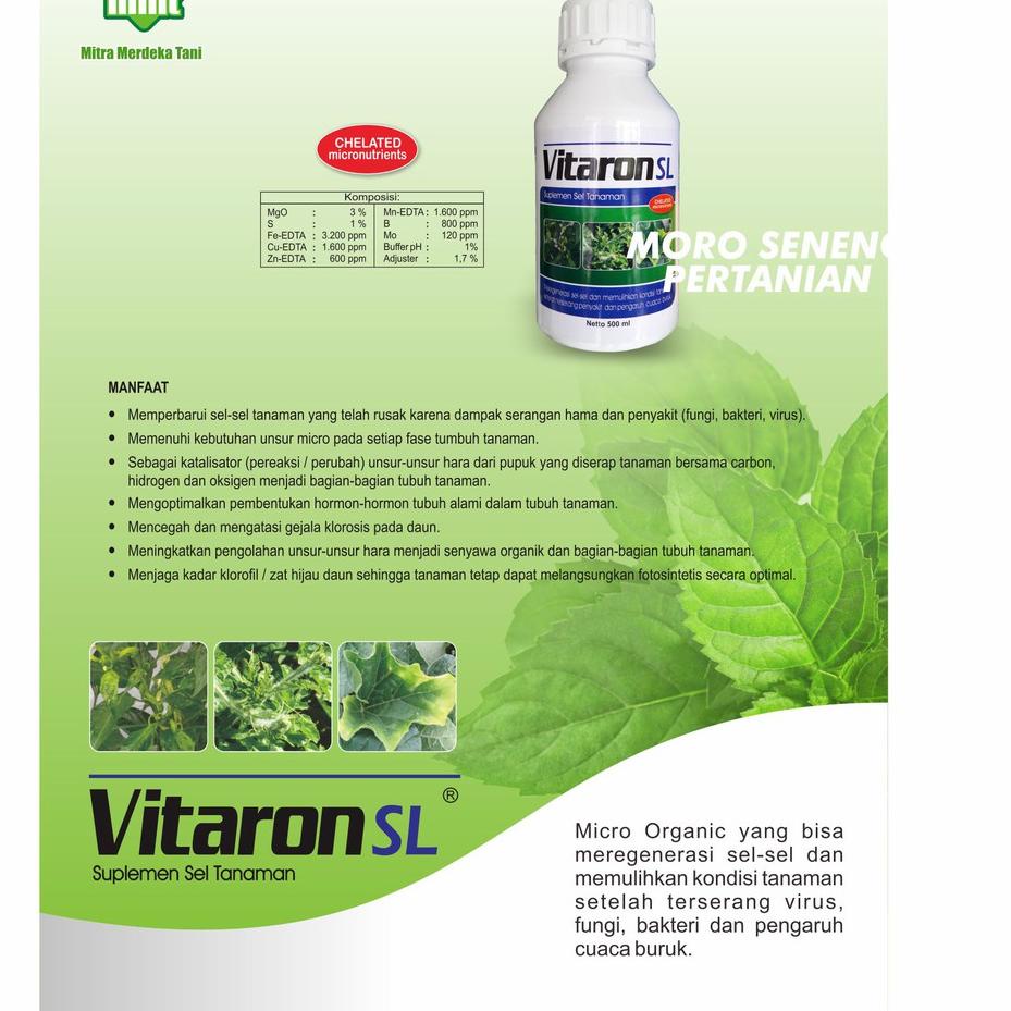 [PRODUK ETFWD] VITARON SL ( Memberbarui Sel-sel Tanaman) 100ML LHG
