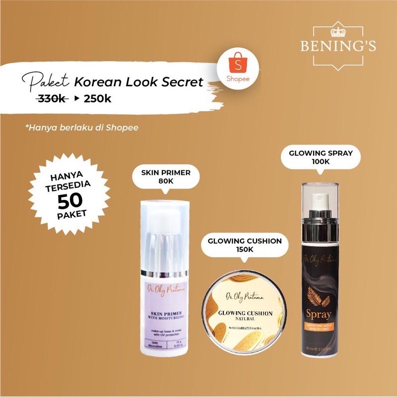 Bening's Paket Korean Look Secret {FREE GIFT}