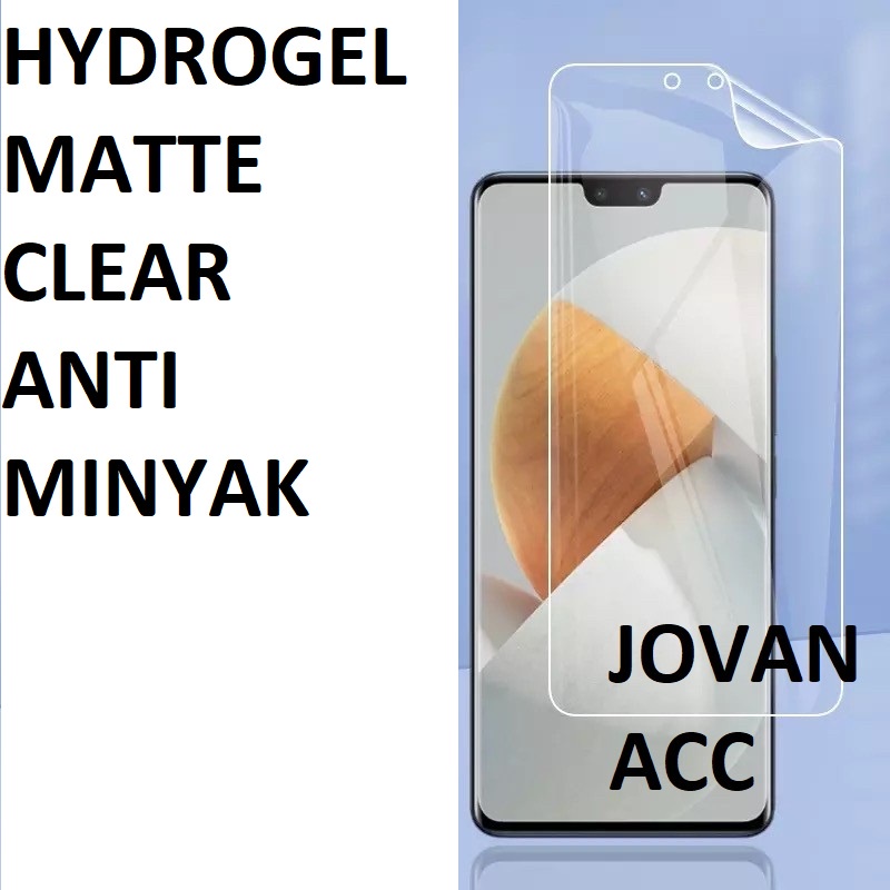 VIVO Y02 Y02T Y36 Y36 5G Y01A Y01 V23 5G V23e V21 4G V21 5G V20 V20 2021 V20 SE V20SE ANTI GORES HYDROGEL PLASTIK MATTE DEPAN GLARE ANTI MINYAK SCREEN GUARD GEL CLEAR PELINDUNG LAYAR V23 E 5G