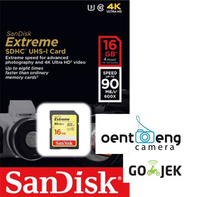 new sandisk memory sdcard 16gb 90mbs sdhc