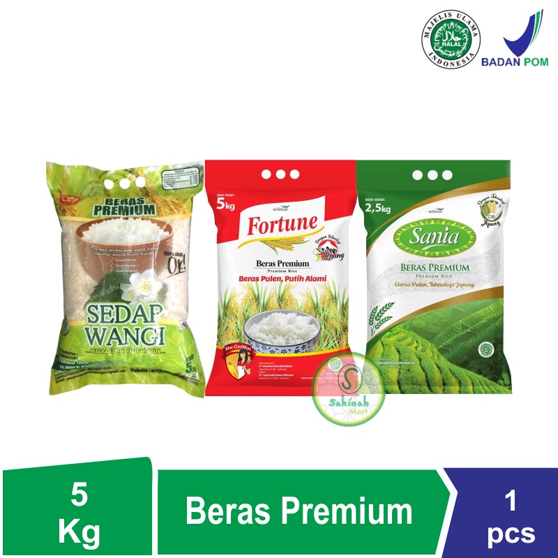 Beras Premium Sedap Wangi / Fortune / Sania 5kg