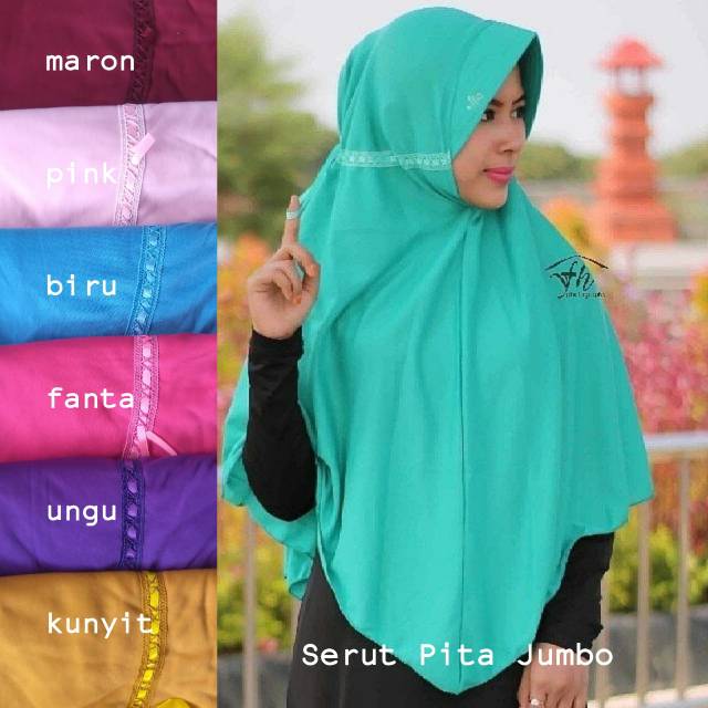 Hijab Serut Pita Jumbo