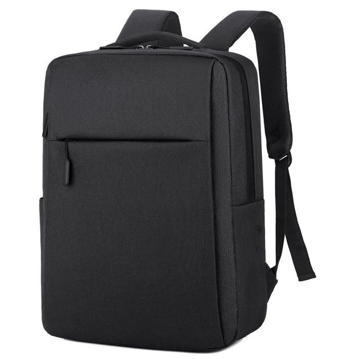 TAS PRIA Tas Ransel Pria Laptop Backpack Kapasitas Besar slim mpde hm 06 - Hitam kulit gratis ongkir