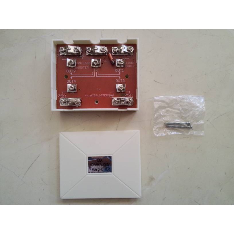 Paralel Splitter TV DX 4 way / Pembagi sinyal TV