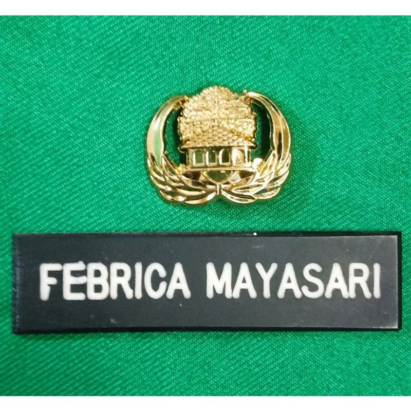 

name tag + pin korpri/ nama dada