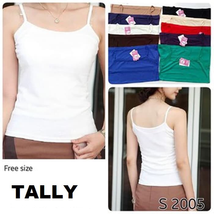 Tanktop BH Wanita / Baju Singlet Bra / Camisol Model S 2005, 2015, 3550, 3551 Asli Tally