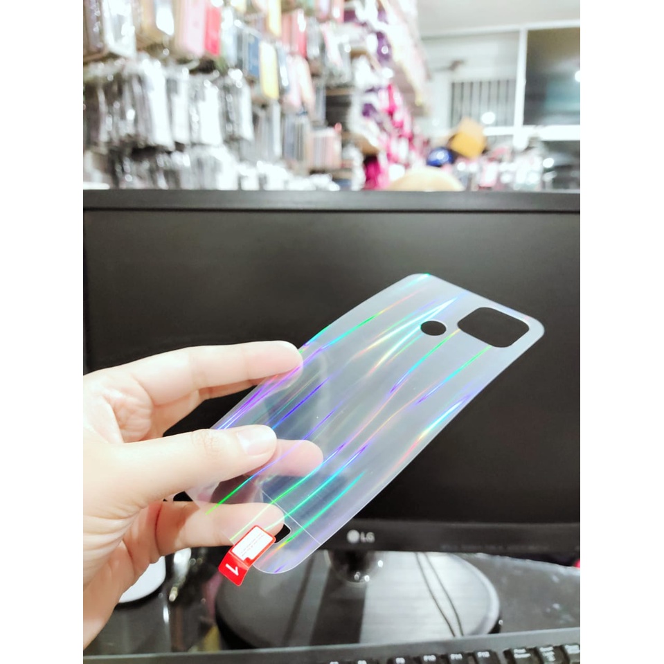 AGS Aurora Realme C20 6.5 Inch Garskin Sticker Anti Gores Aurora Pelindung Belakang Hp