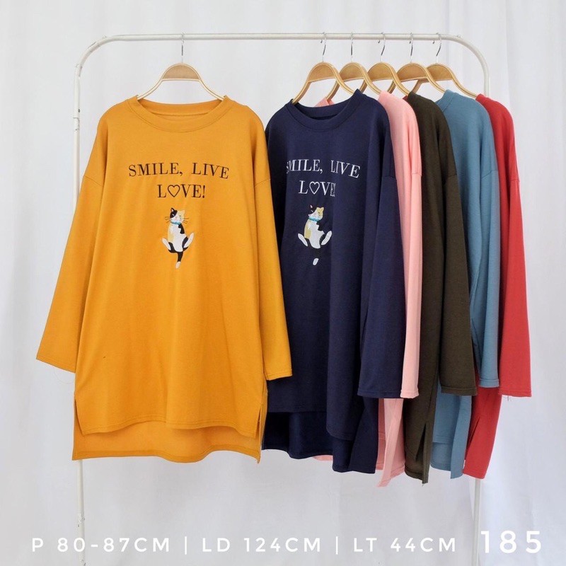 Oversized Tunik Bordir Bahan Babyterry Import