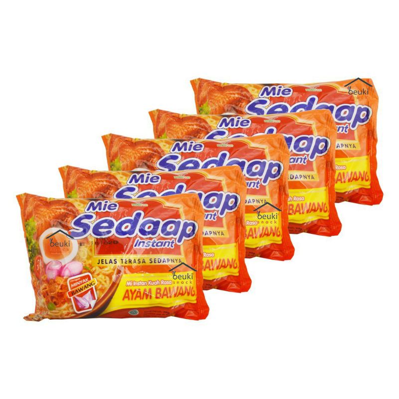 

Mie Sedaap Instant Ayam Bawang 5 pcs / Bungkus