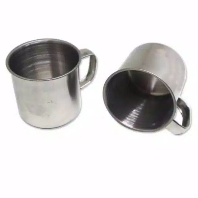 Gelas Stainless / Mug Stainless / Cangkir Stainless mini Diameter 7 cm