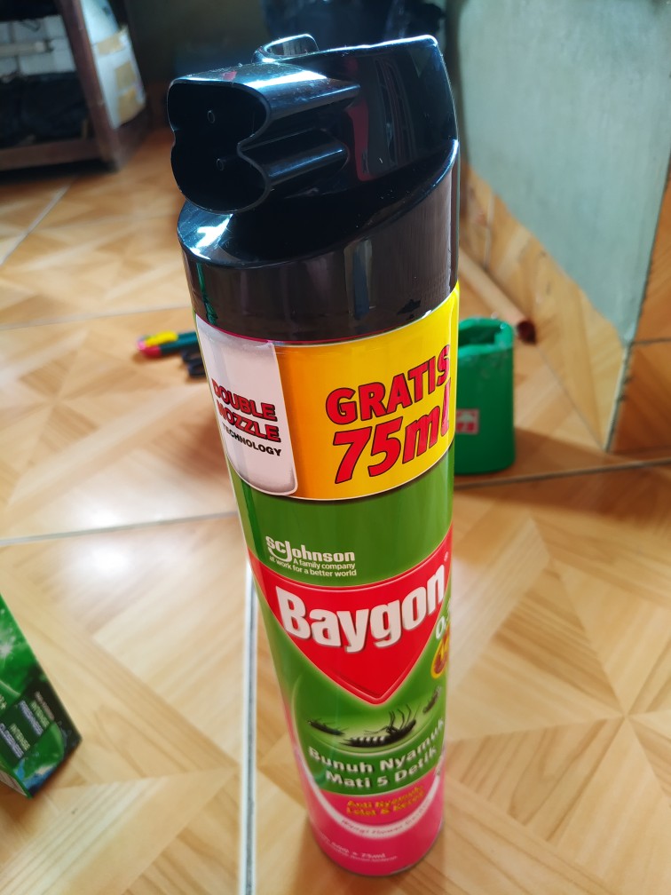 Baygon Flowers Garden Double Nozzel 600ml+75ml