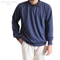 SWEATER POLOS V-NECK BABY TERRY PREMIUM - VNECK NAVY,