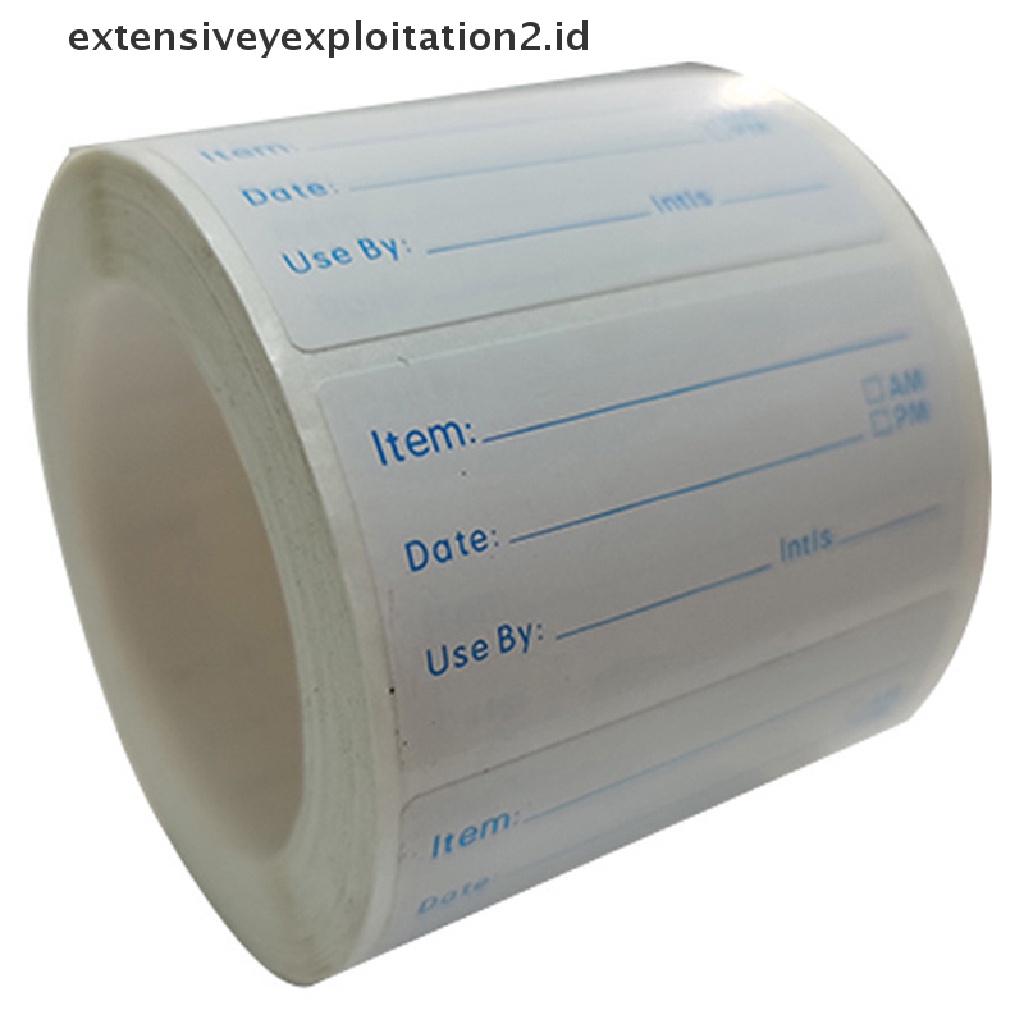 (Hotter) 1/500pcs/roll Label Tanggal Makanan Kulkas Dapur