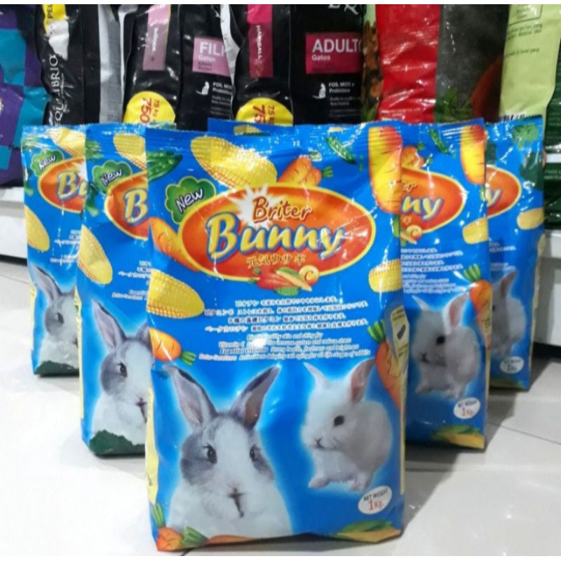 makanan kelinci britter bunny (carrot/brokolly) - 1 kg freshpack