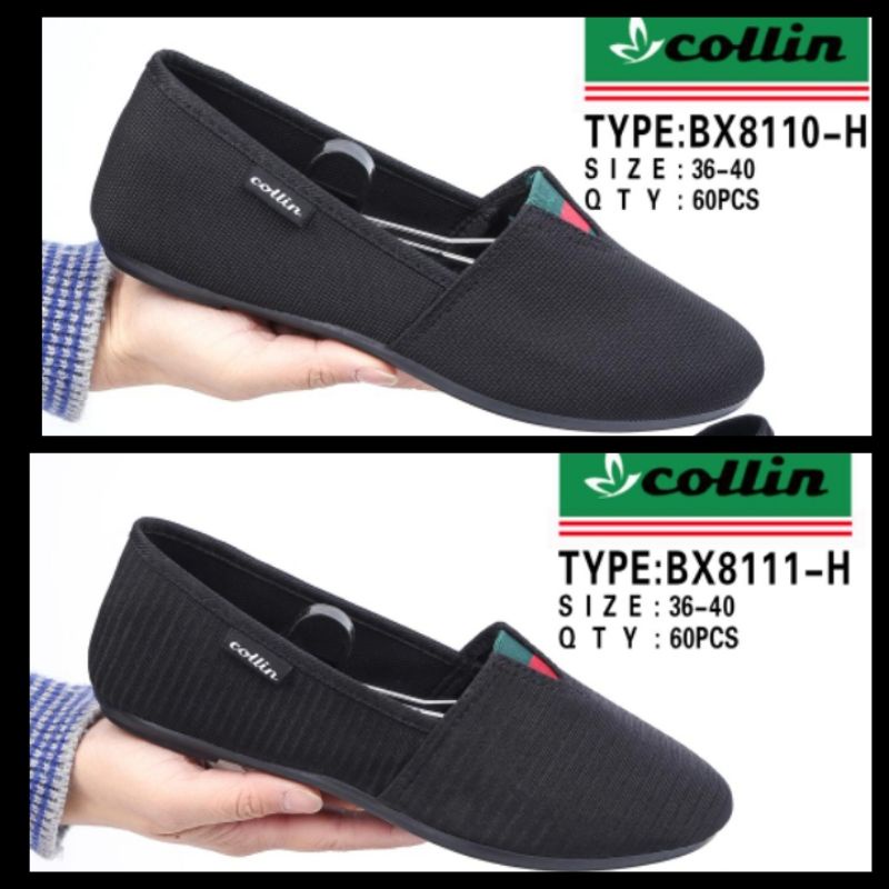 Flatshoes collin fullblack nyaman dipakai sepatu wanita hitam