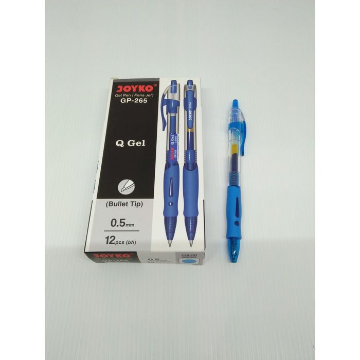 

NEW Pulpen Gel Joyko GP-265 Q-Gel 0.5mm BIRU (Perlusin)