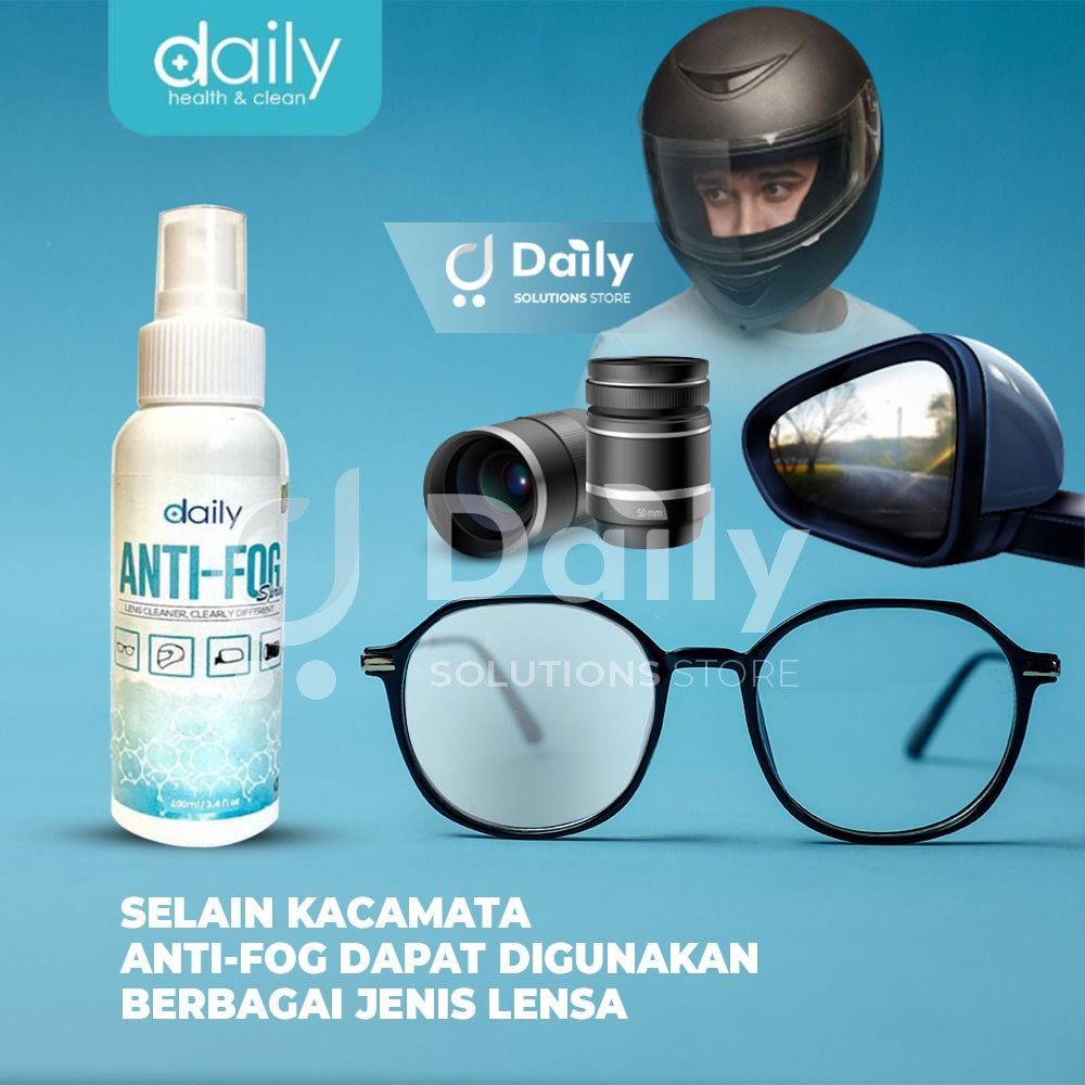 Cairan Pembersih Kacamata Air Pembersih Lensa Kaca Mata Anti Fog Anti Embun Daily Lens Cleaner