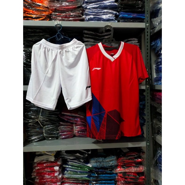 BAJU BADMINTON DEWASA SETELAN BADMINTO L156P JERSEY BULUTANGKIS