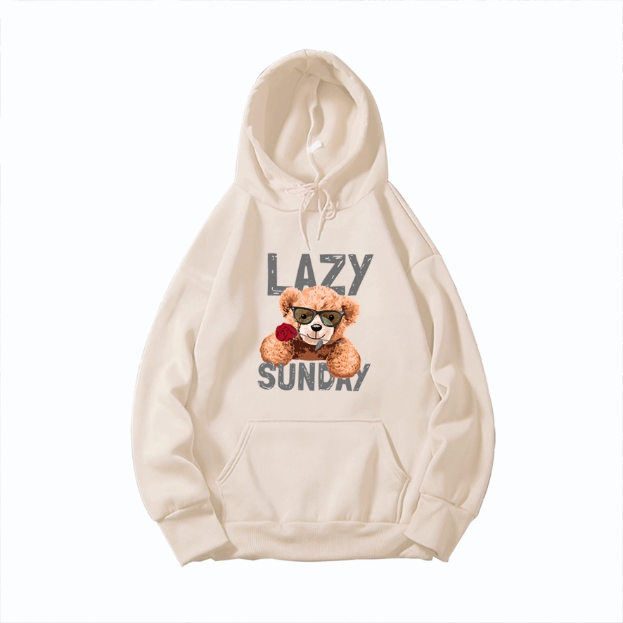 Sweater hoodie wanita LAZY SUNDAY suwiter cewek hodie