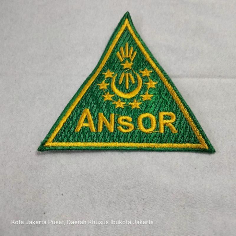 LOGO BORDIR ANSOR KUNING BEDGE ANSOR EMBLEM PATCH ANSOR