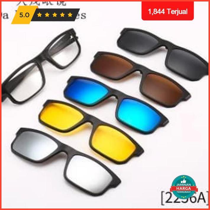 11.11 Kacamata Sunglasses Magnet 5 In 1 Premium