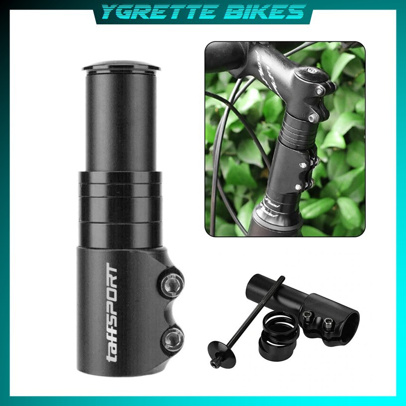 YGRETTE - TaffSPORT Fork Extender Sepeda Aluminium - SD53 - Black Keren