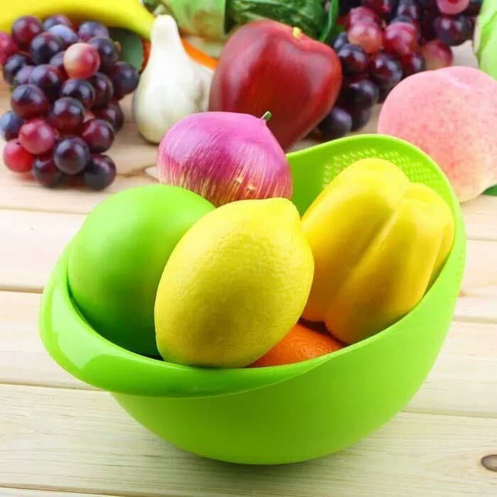 Wadah cuci sayur beras buah / multifunction bowl (Kimiko Official)