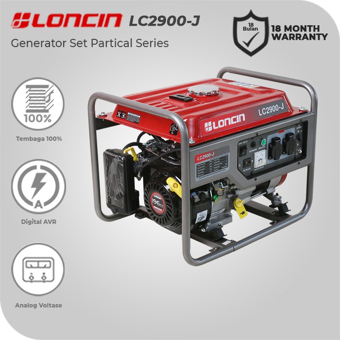 Loncin LC2900J 2000 Watt Generator Bensin