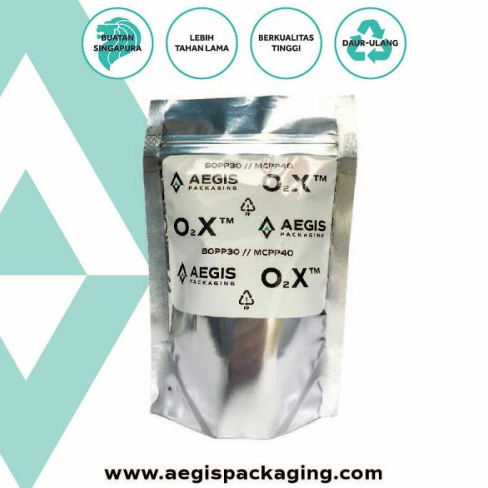 STANDING POUCH METALIZE 22X30 CM ZIPLOCK PACKAGING MAKANAN