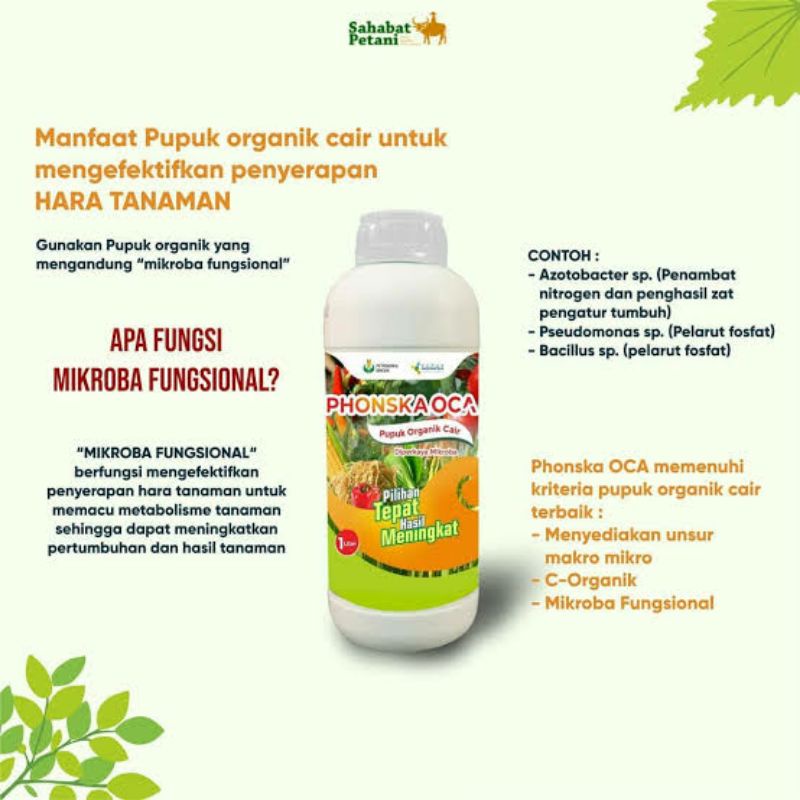Pupuk Organik Cair PHONSKA OCA 1 Liter