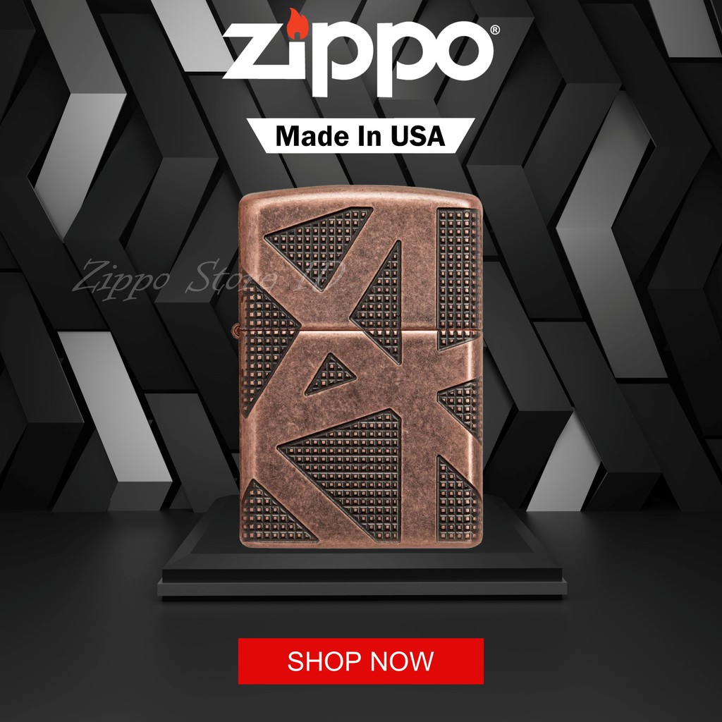 Zippo Armor Geometric 360 Design 49036 Original Garansi Resmi